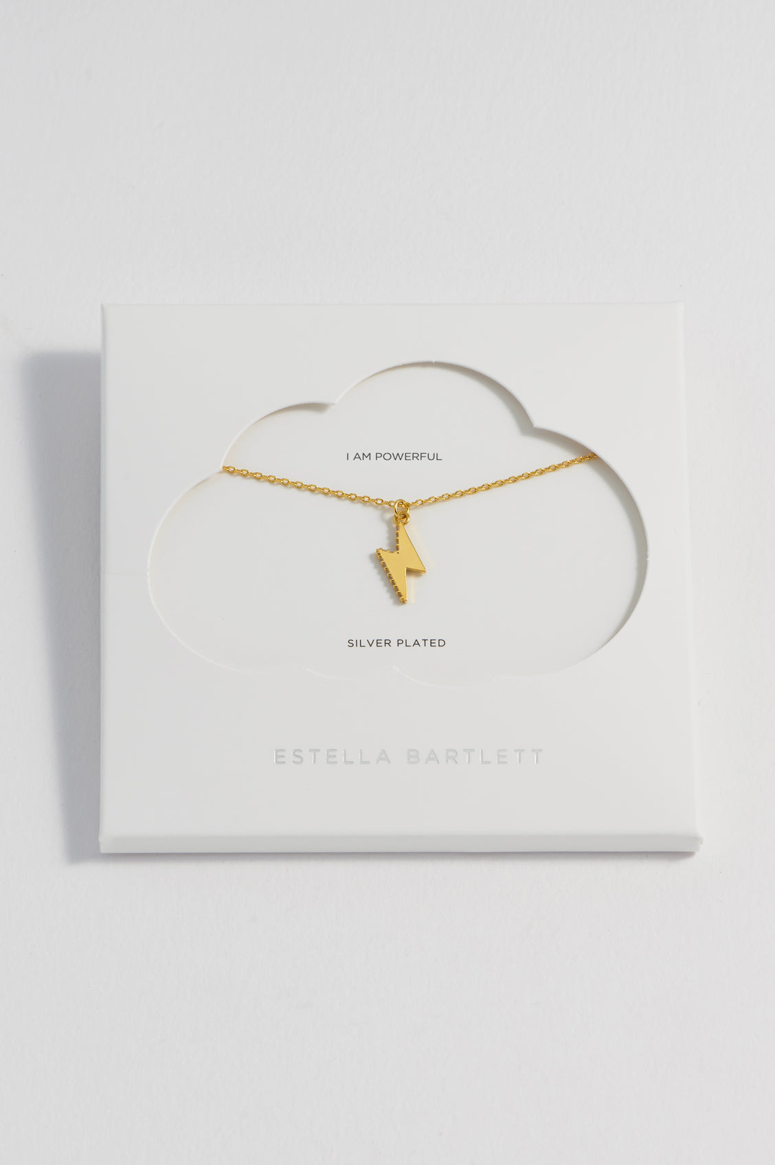 Estella Bartlett CZ Power Bolt Necklace