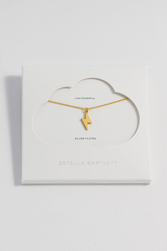 CZ Power Bolt Necklace