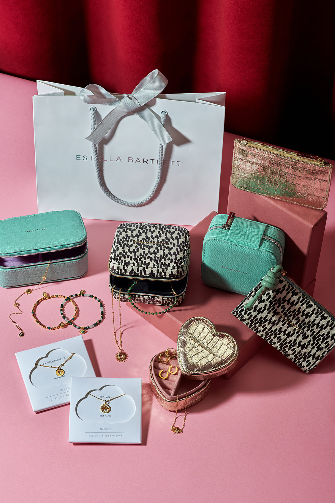 Estella Bartlett Spot Print Square Jewellery Box