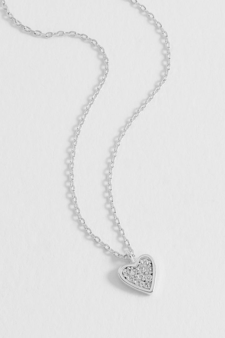 Pave Mini Heart Necklace