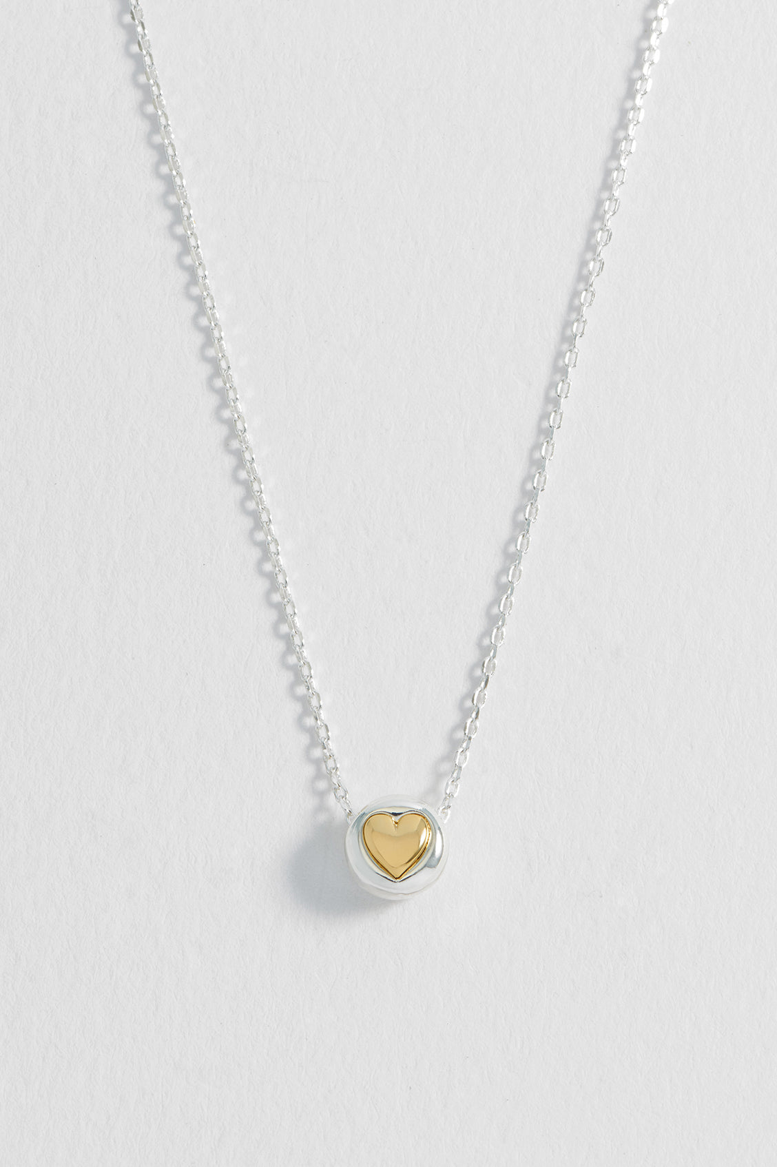 Heart Disc Bead Necklace