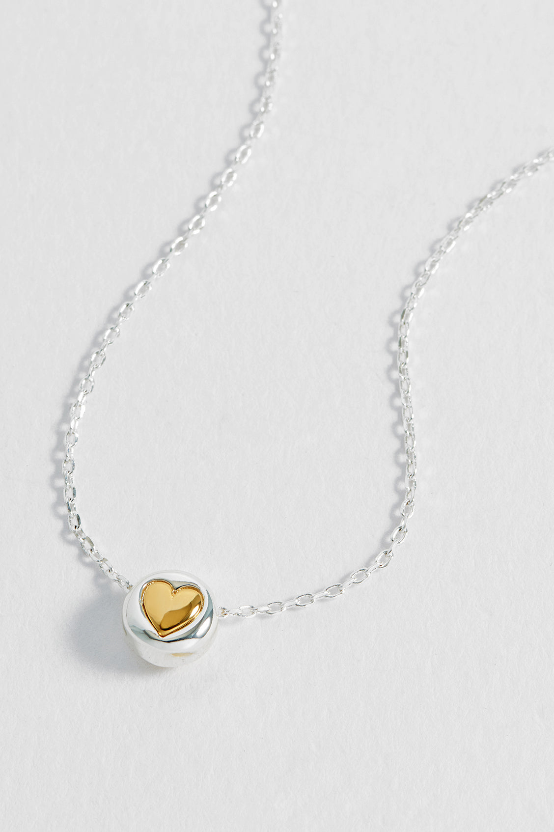 Heart Disc Bead Necklace
