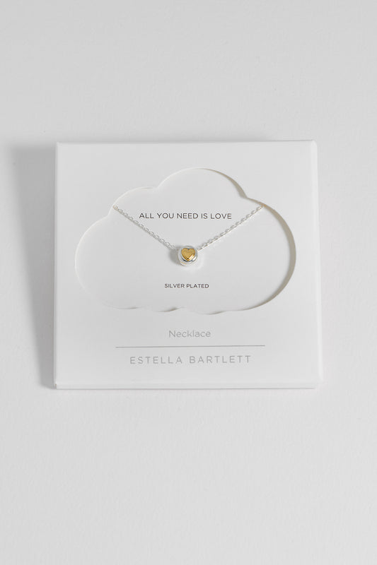 Heart Disc Bead Necklace