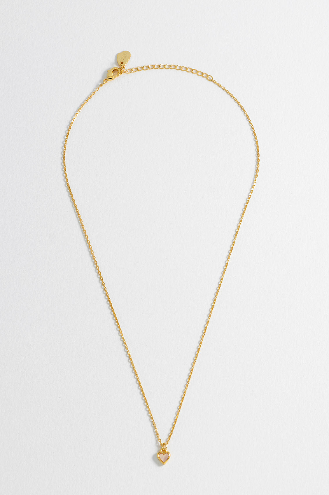 Pink Pearl Heart Necklace