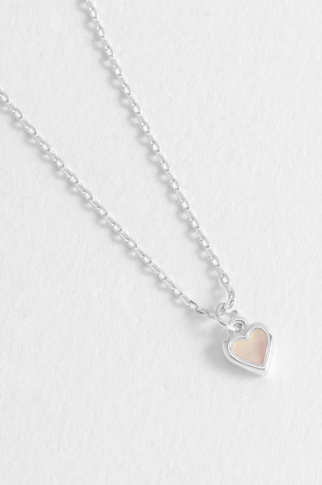 Pink Pearl Heart Necklace