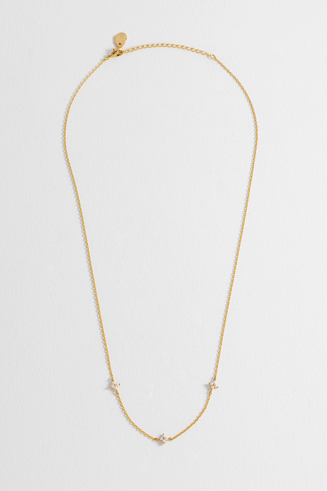 Mini Pearl Flower Necklace