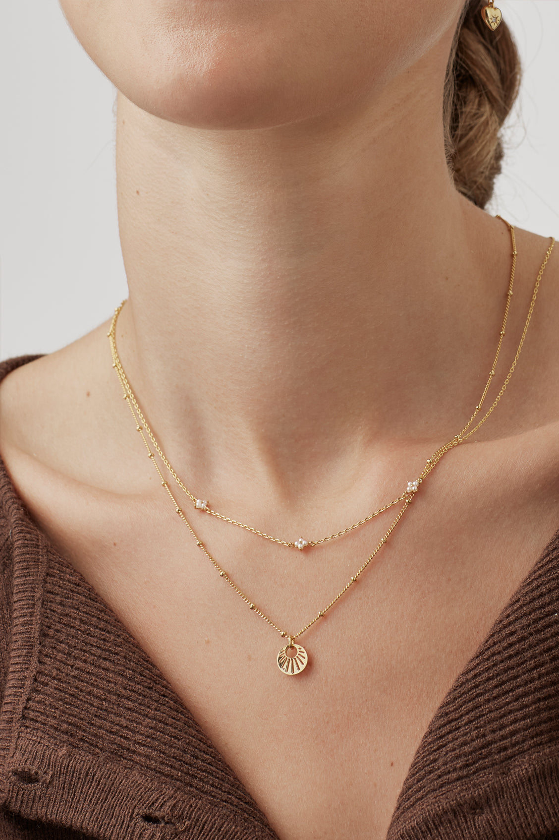 Sunburst Cutout Necklace