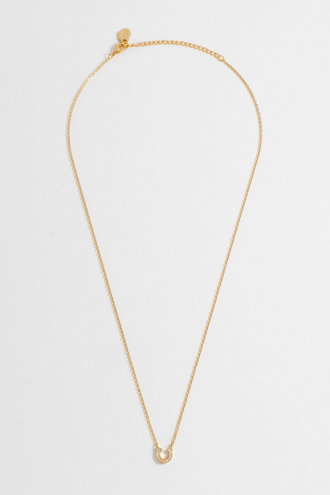 Pearl Horseshoe Necklace