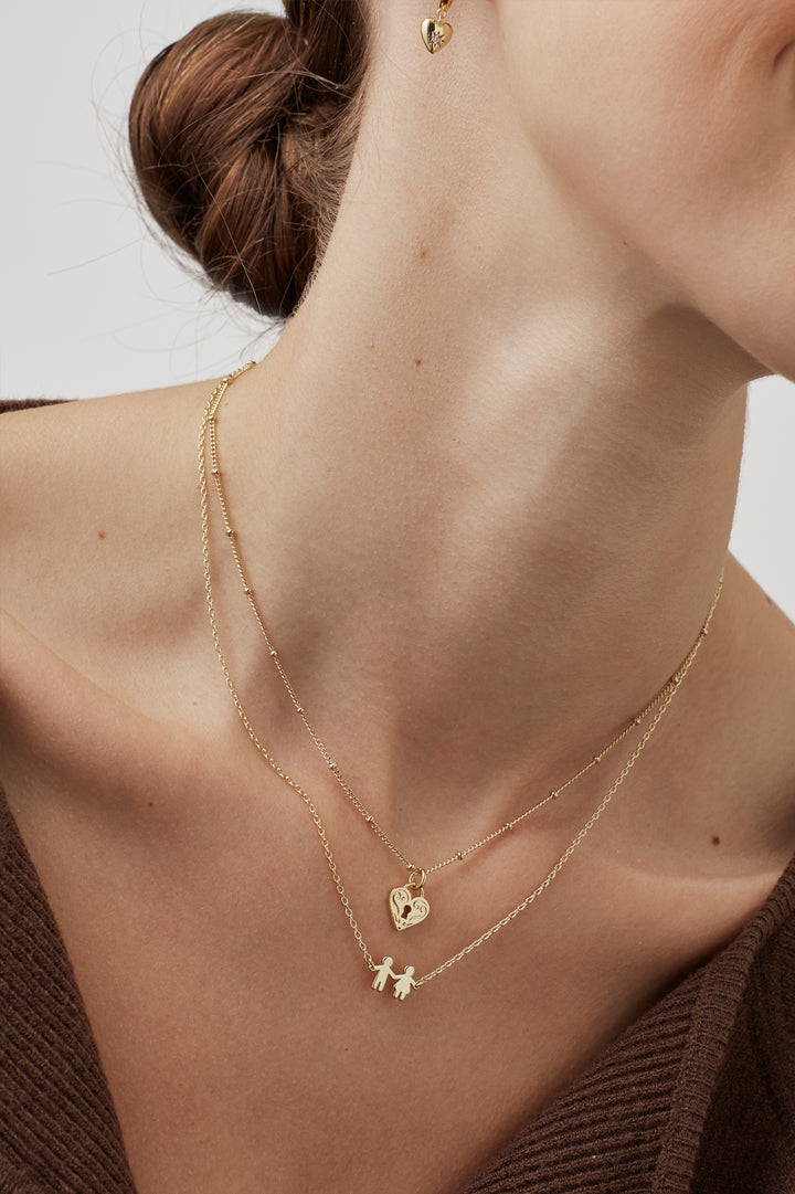 Paperchain People Necklace