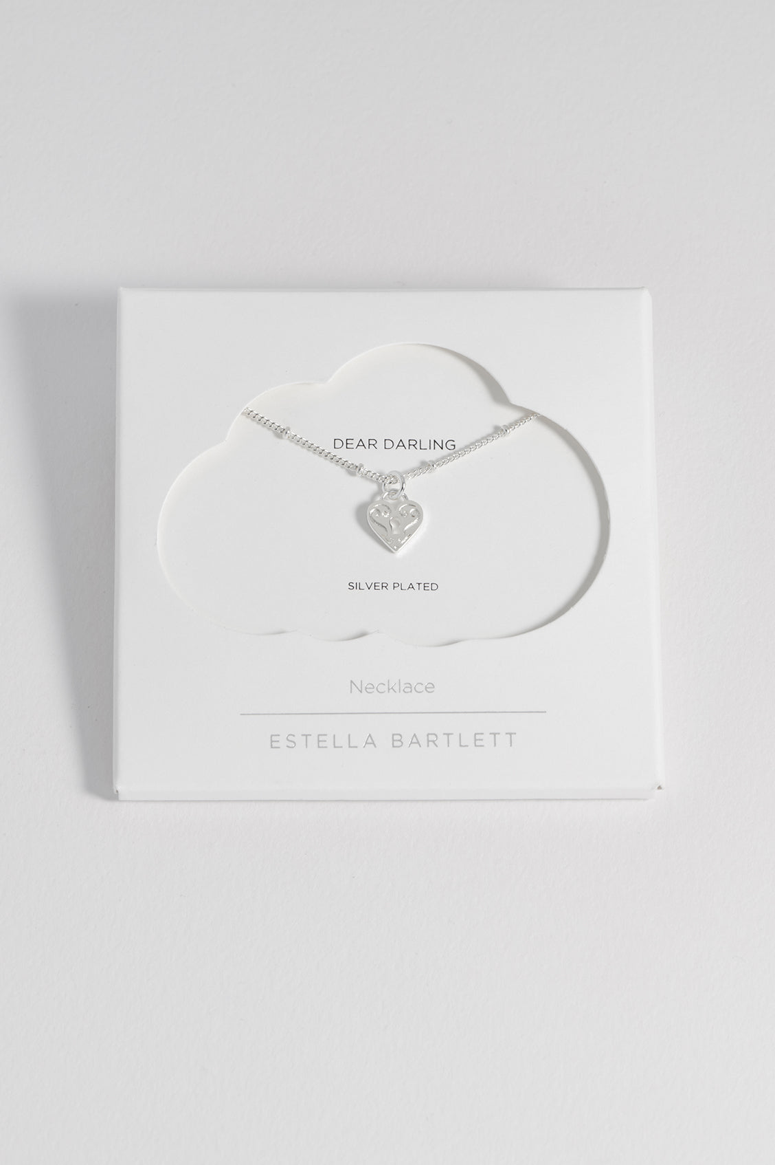 Engraved Heart Padlock Necklace