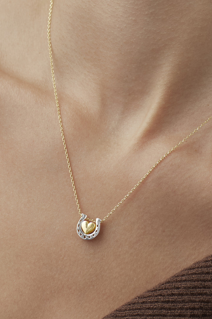 Heart and Horseshoe Necklace