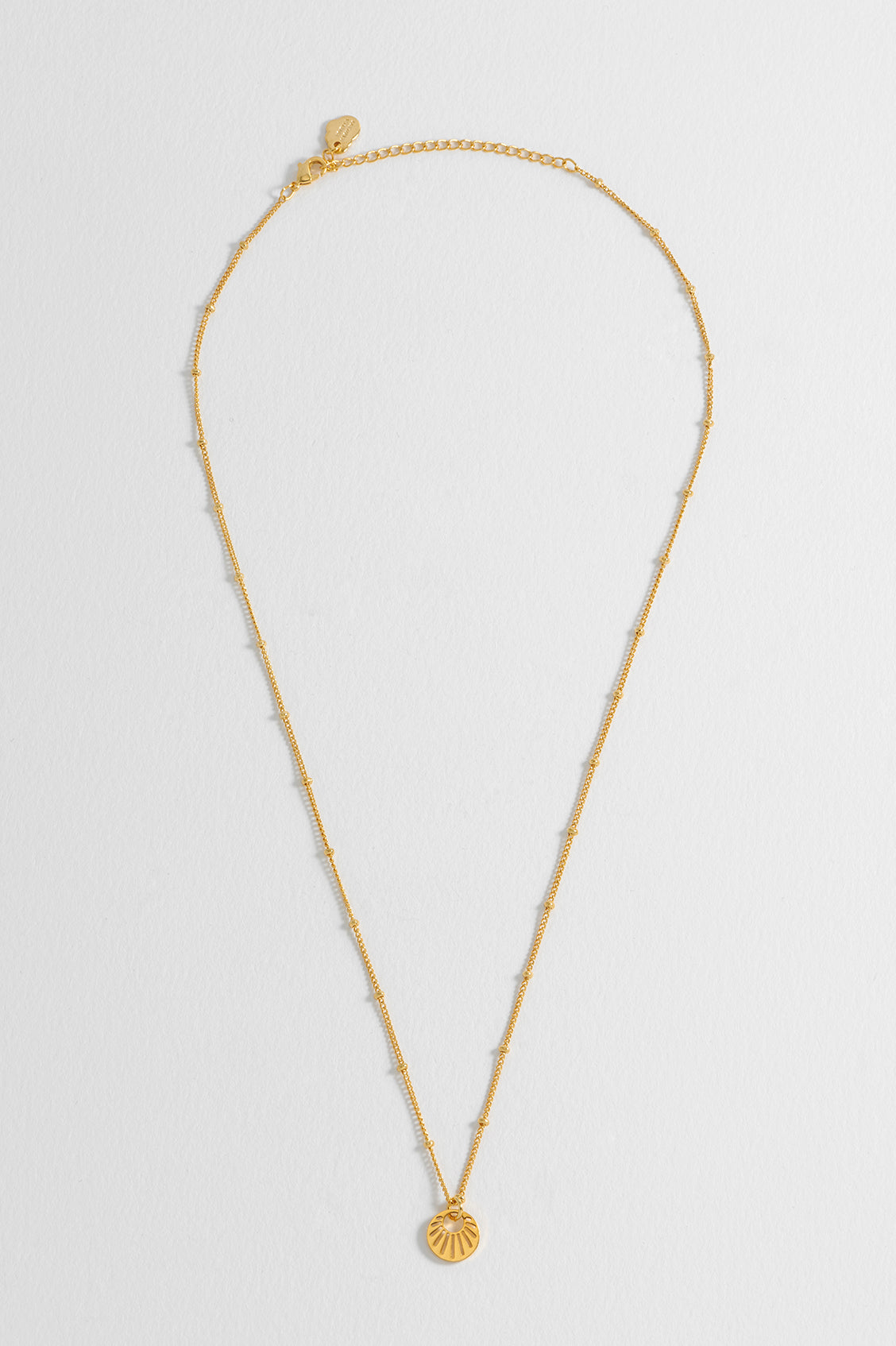 Sunburst Cutout Necklace