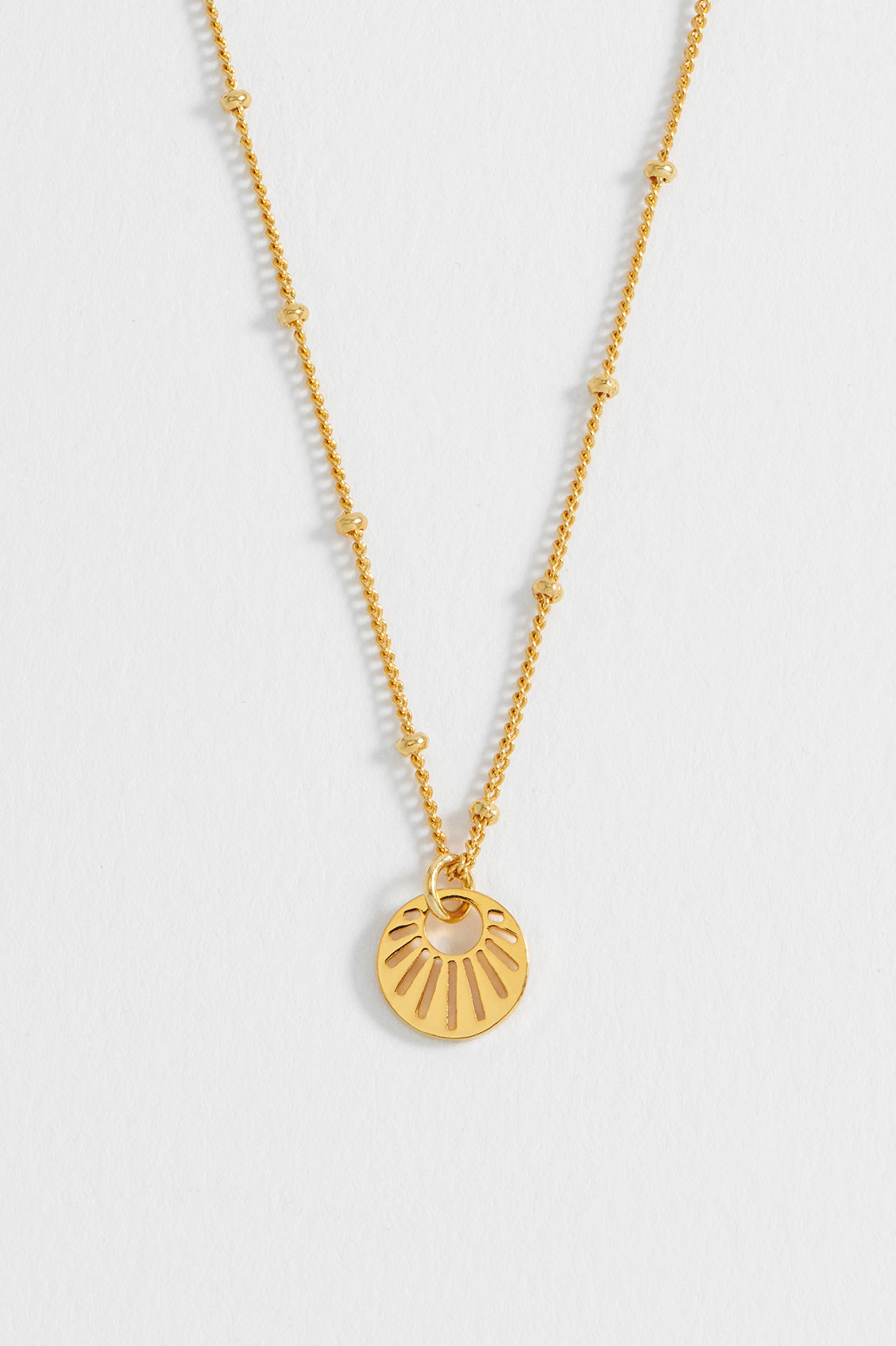 Sunburst Cutout Necklace