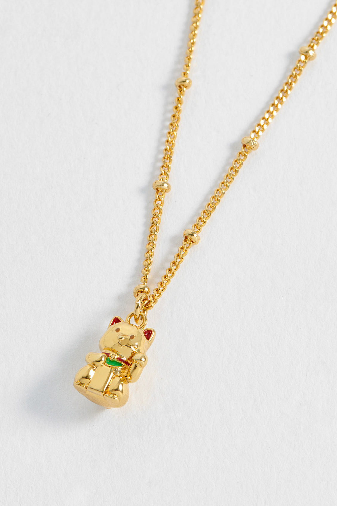 Holiday Edition Lucky Cat Necklace