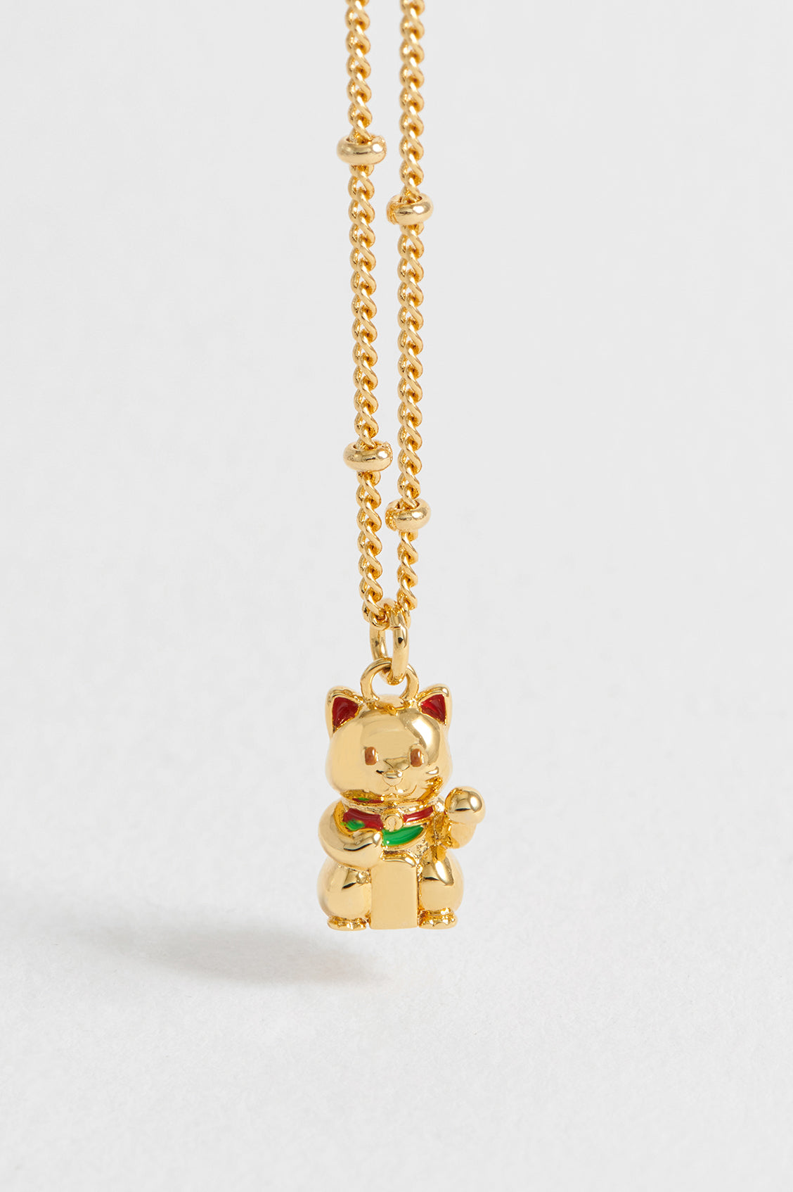 Holiday Edition Lucky Cat Necklace
