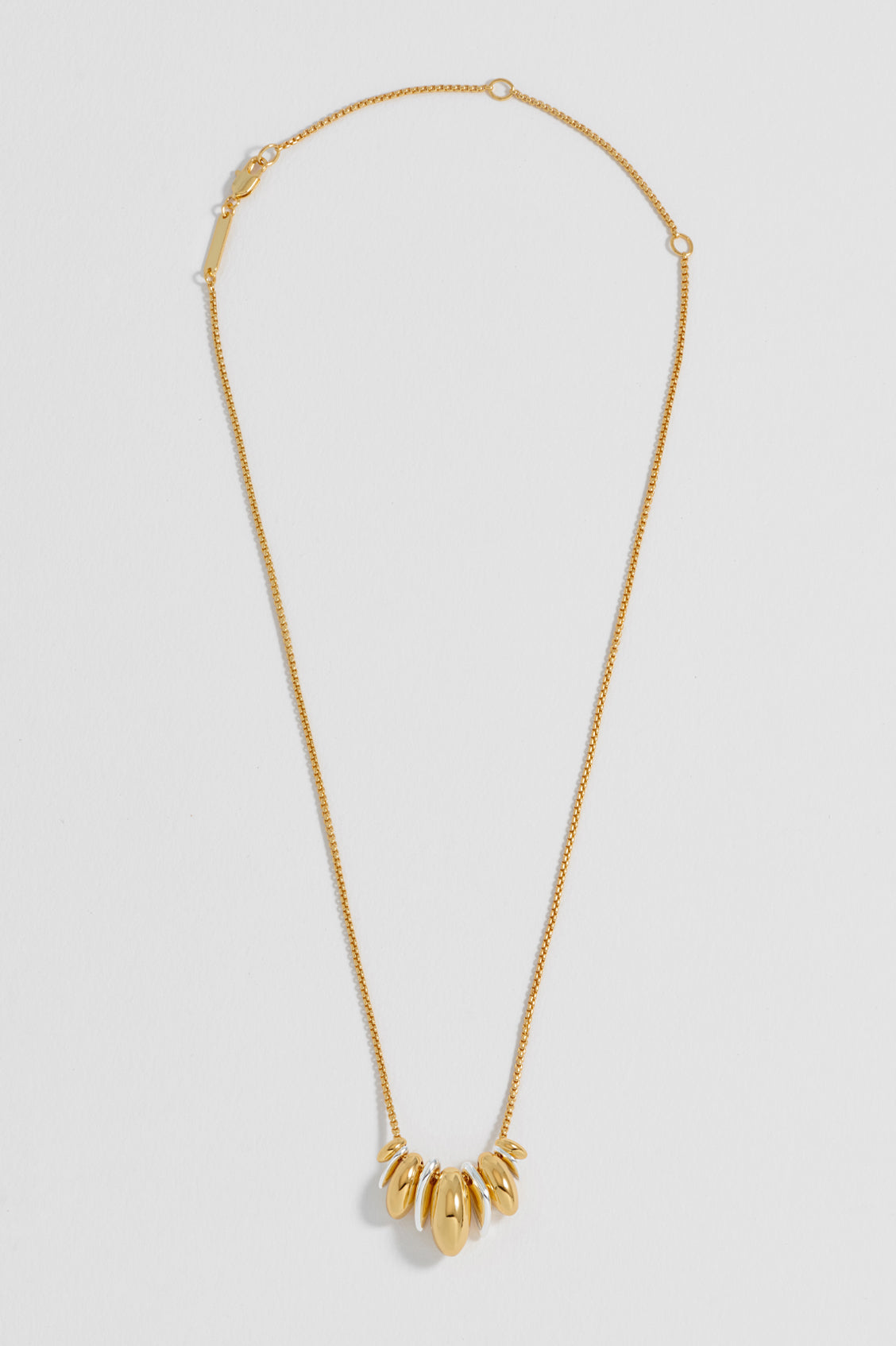 Mixed Metal Sculptural Necklace