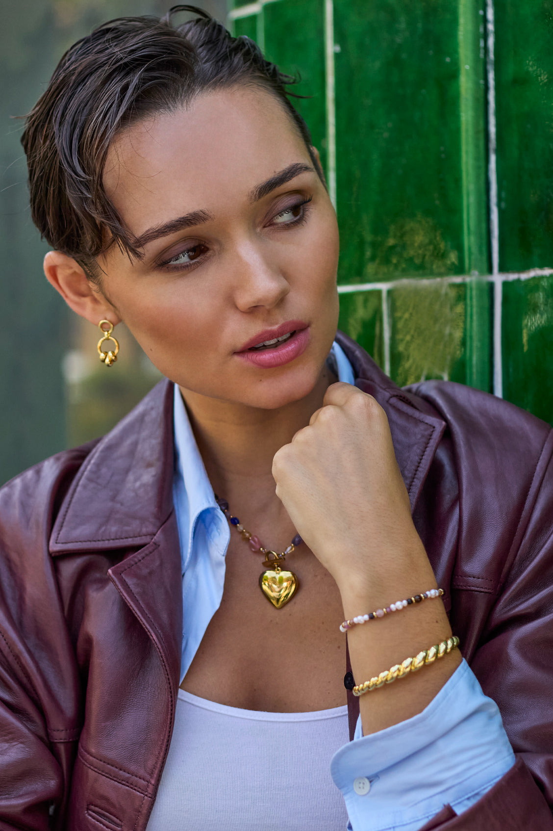 Twisted Hinged Bangle