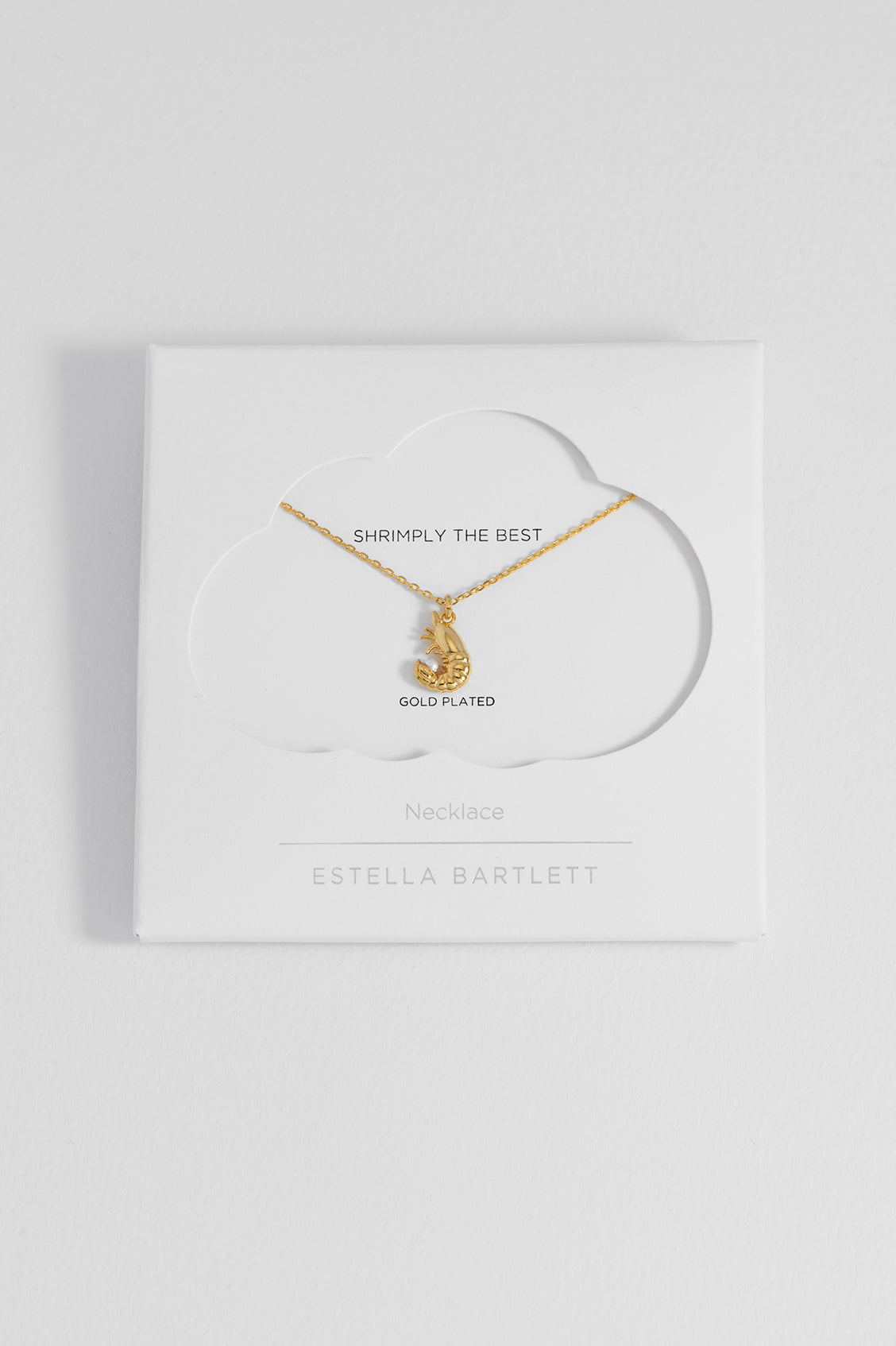Shrimp Necklace with Pearl