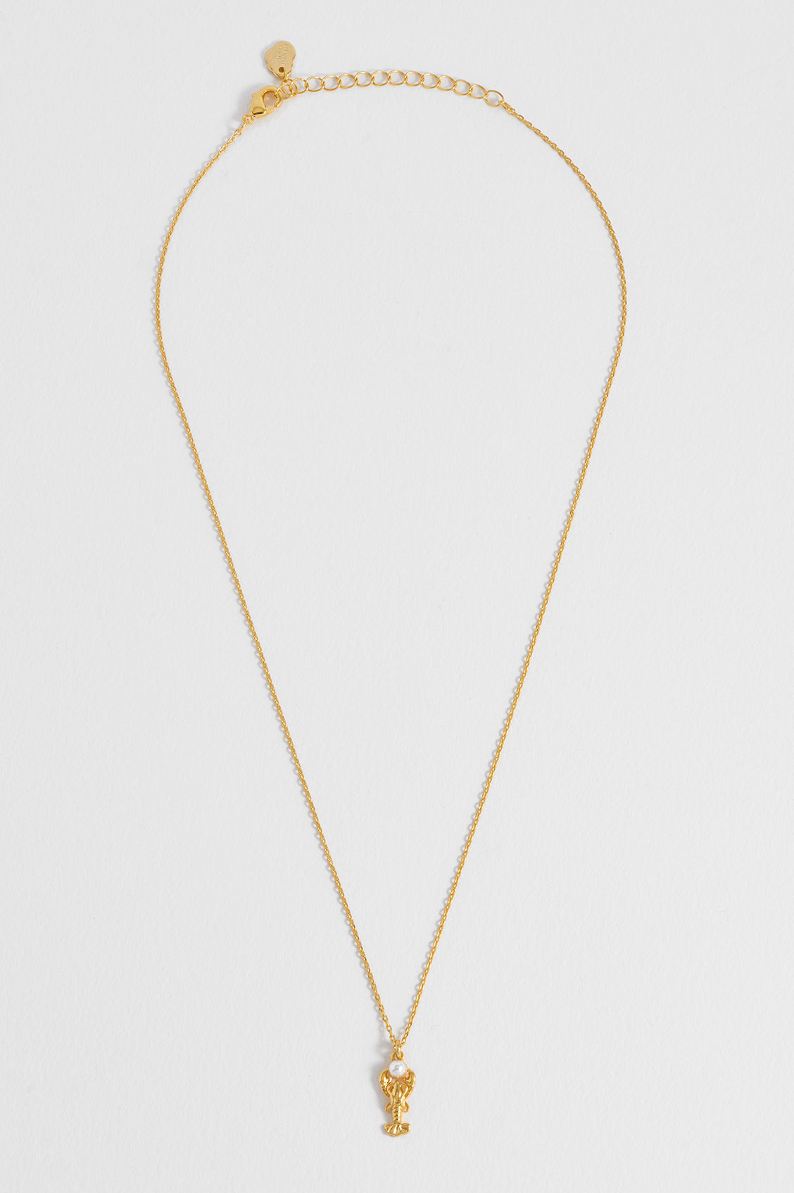 Lobster Necklace With Pearl