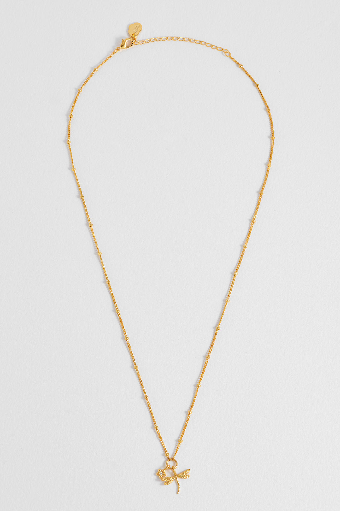 Flower and Dragonfly Necklace