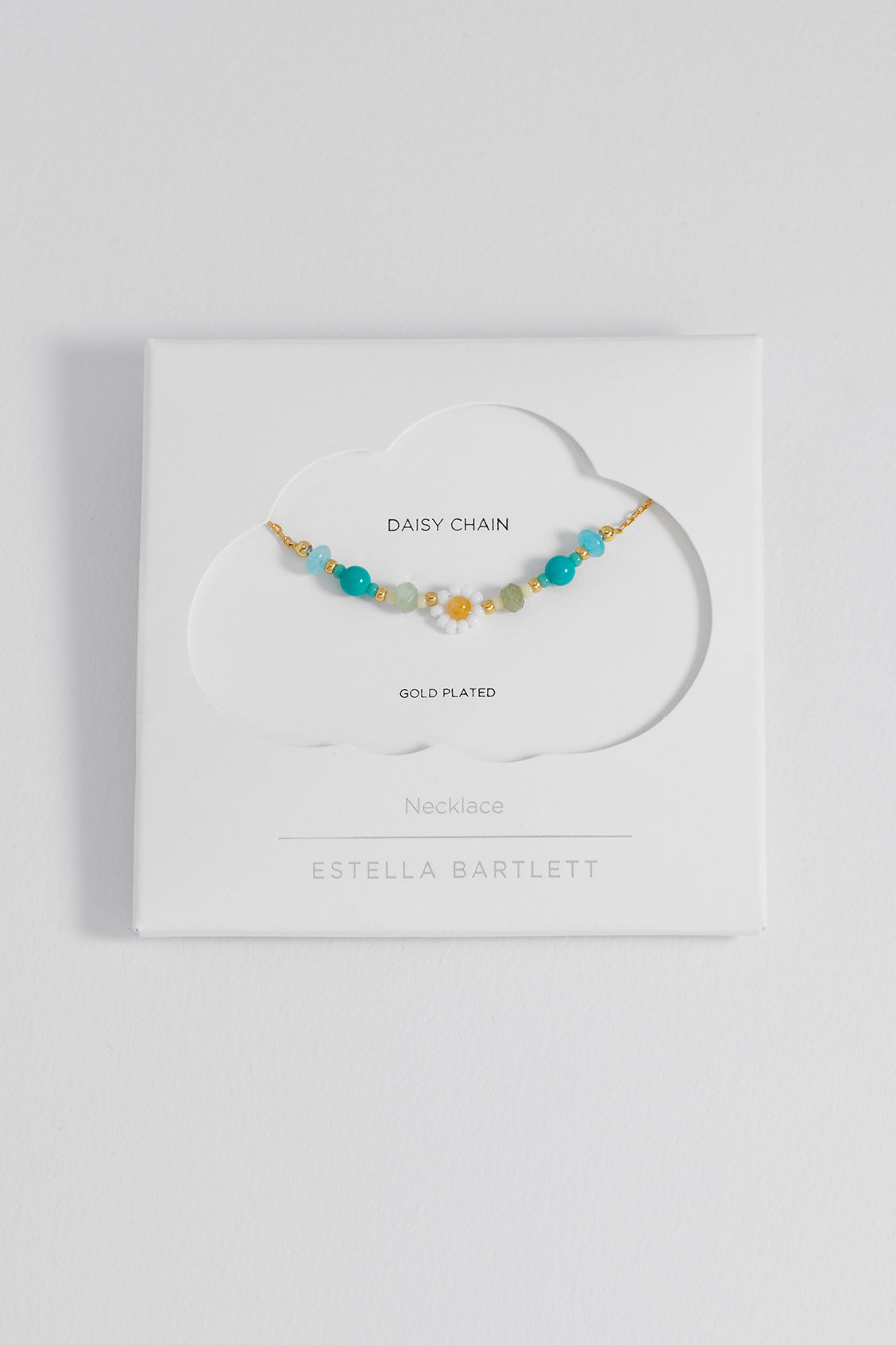 Turquoise Beaded Flower Necklace