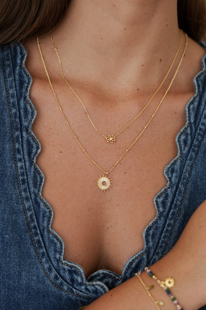 Doodle Flower Necklace