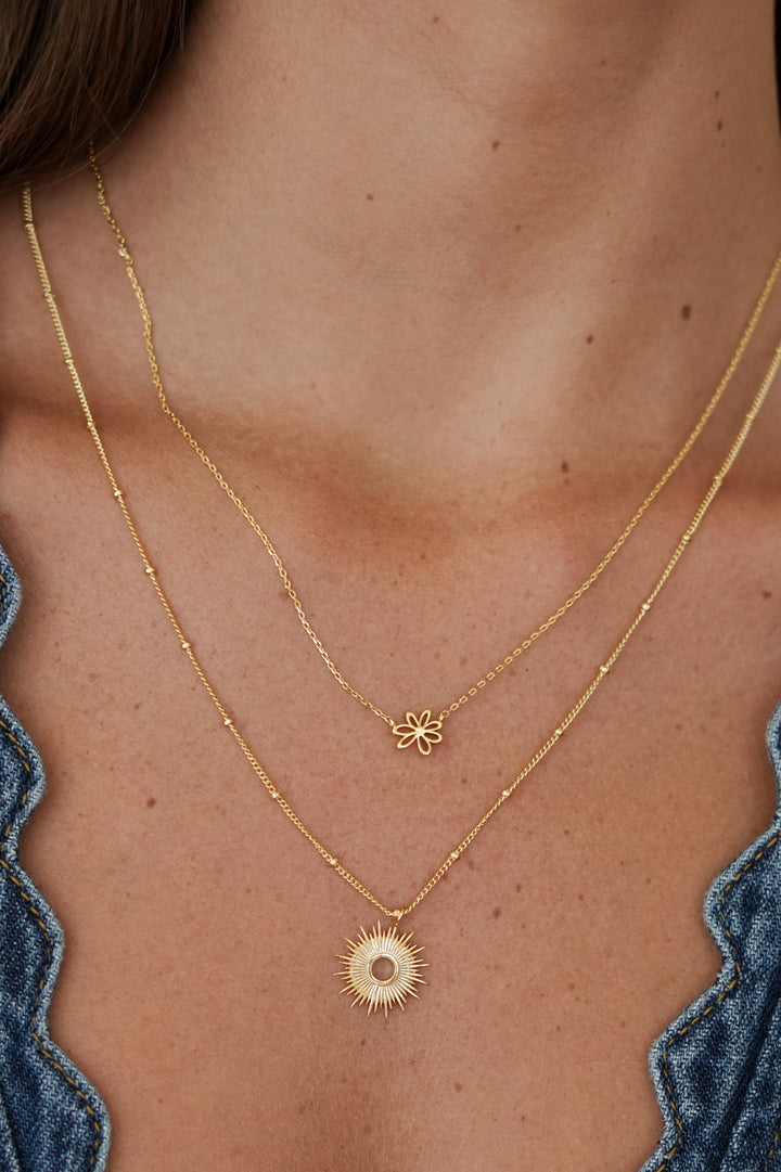 Doodle Flower Necklace