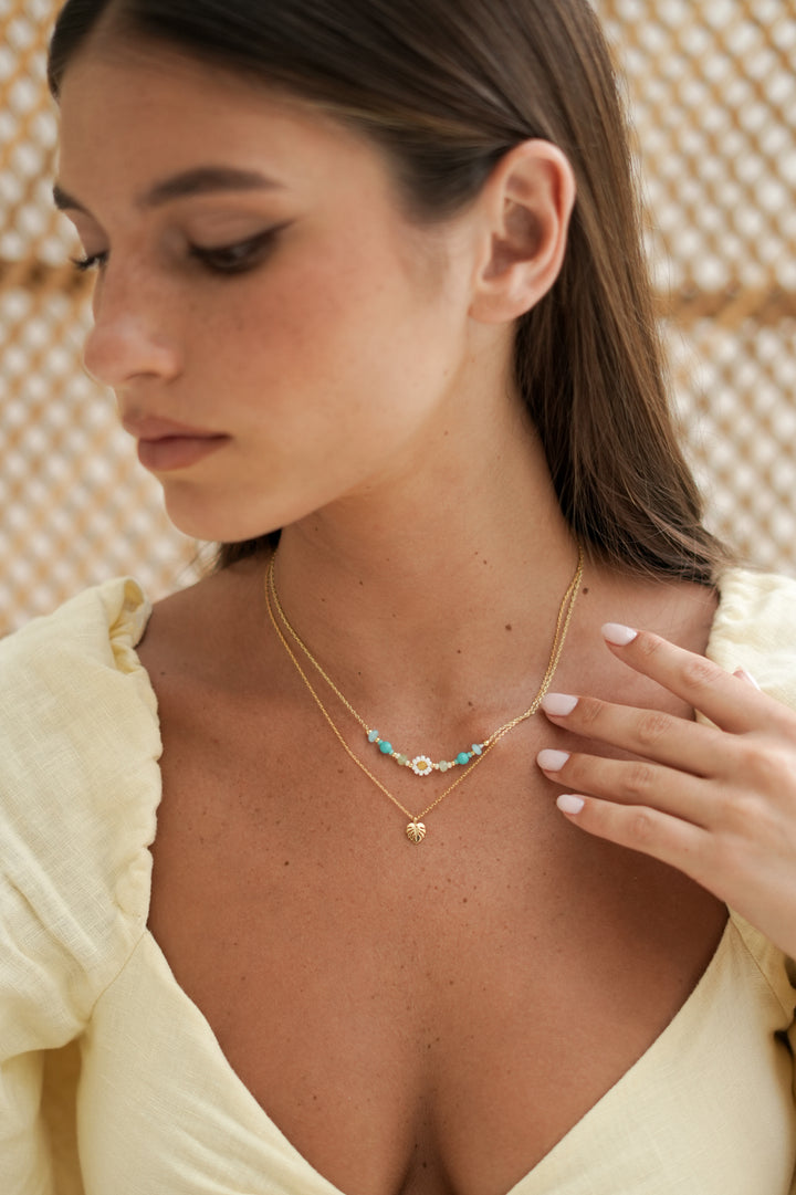 Monstera Leaf Necklace