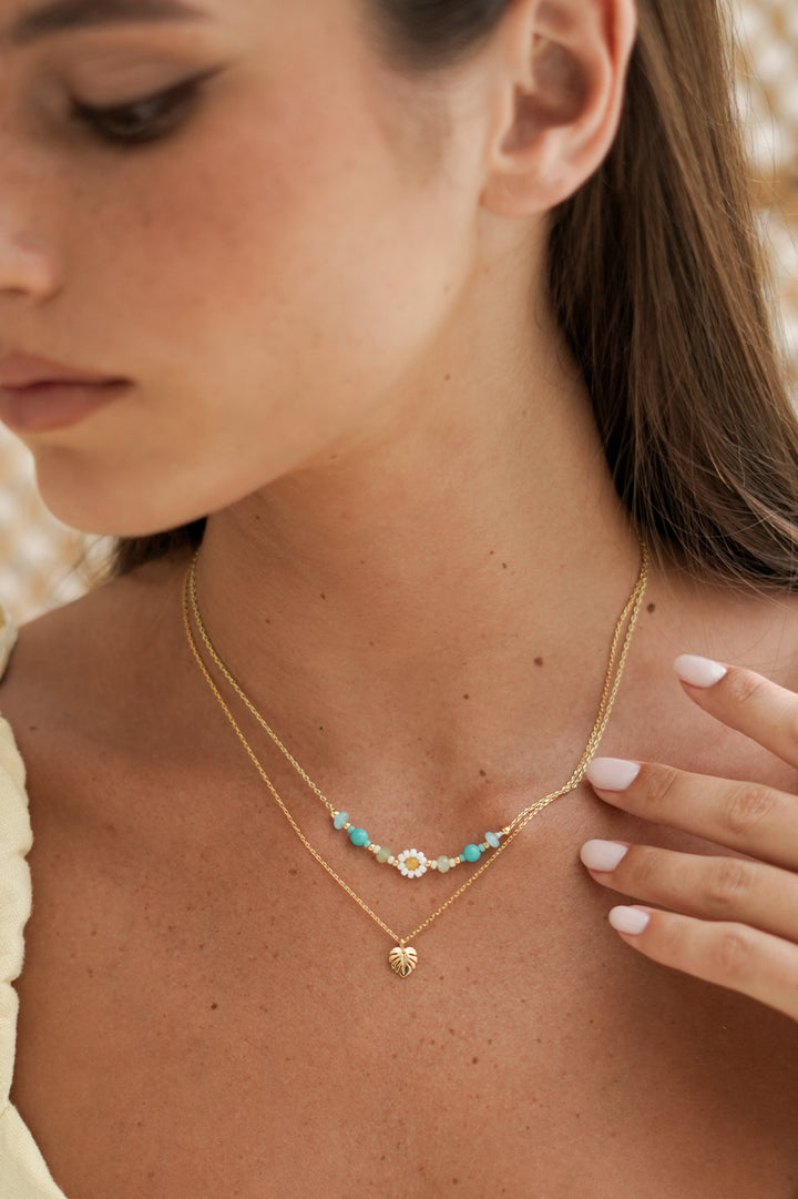 Monstera Leaf Necklace