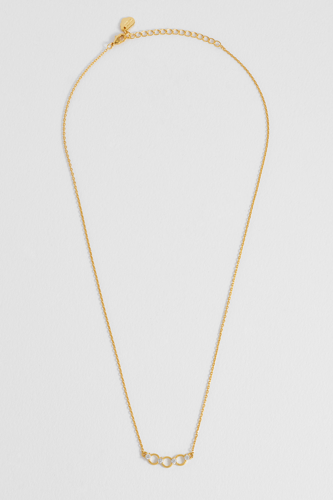 Triple Disc CZ Necklace