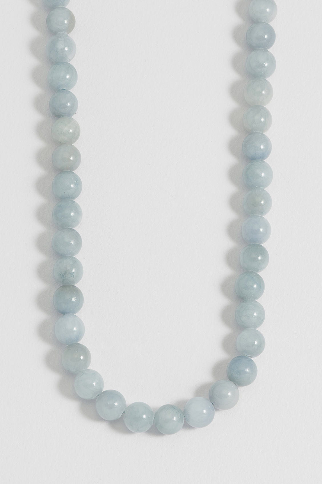 Chunky Blue Quartz T-Bar Necklace