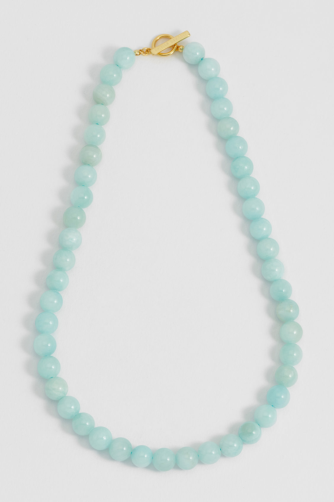 Chunky Green Quartz T-Bar Necklace