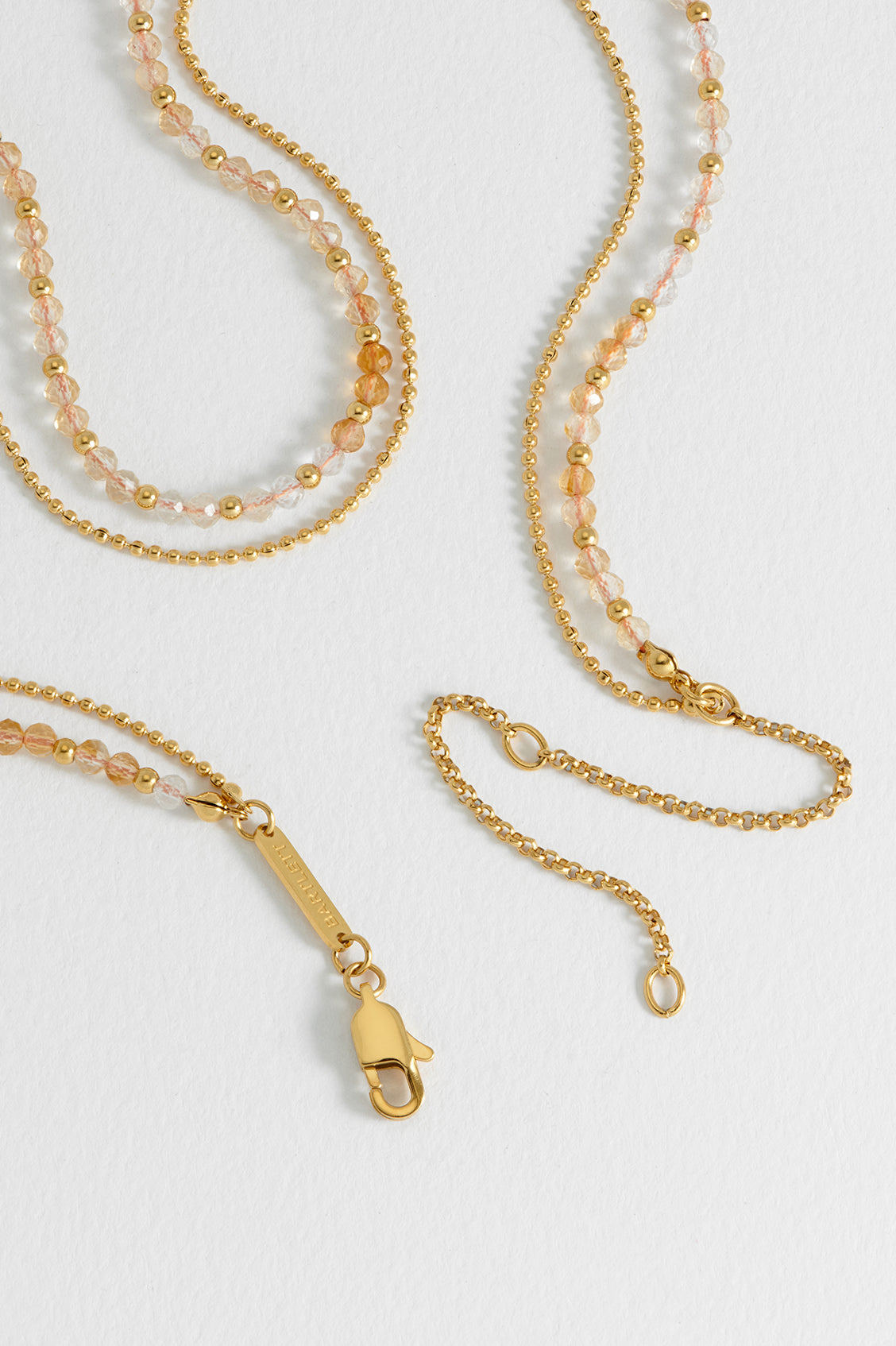 Faceted Citrine Duo Necklace
