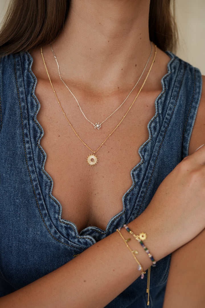 Doodle Flower Necklace