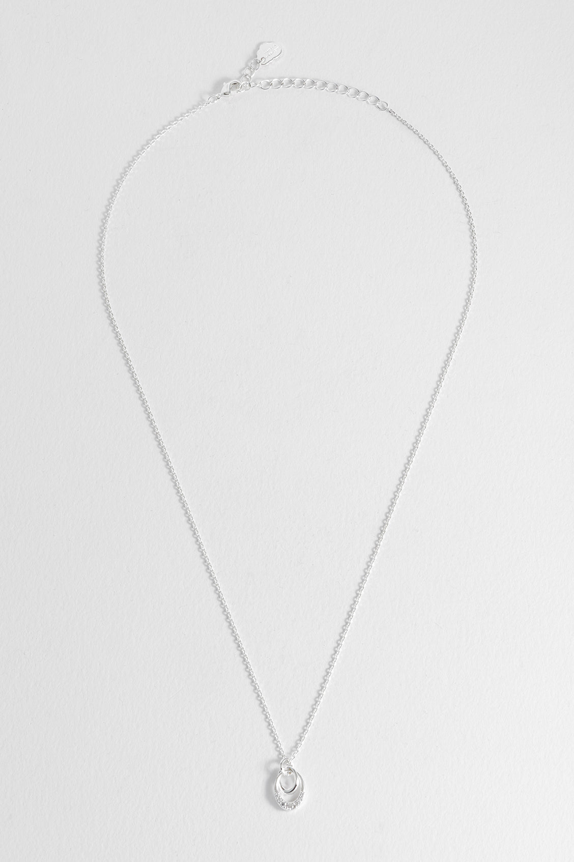Interlinked CZ Ovals Necklace