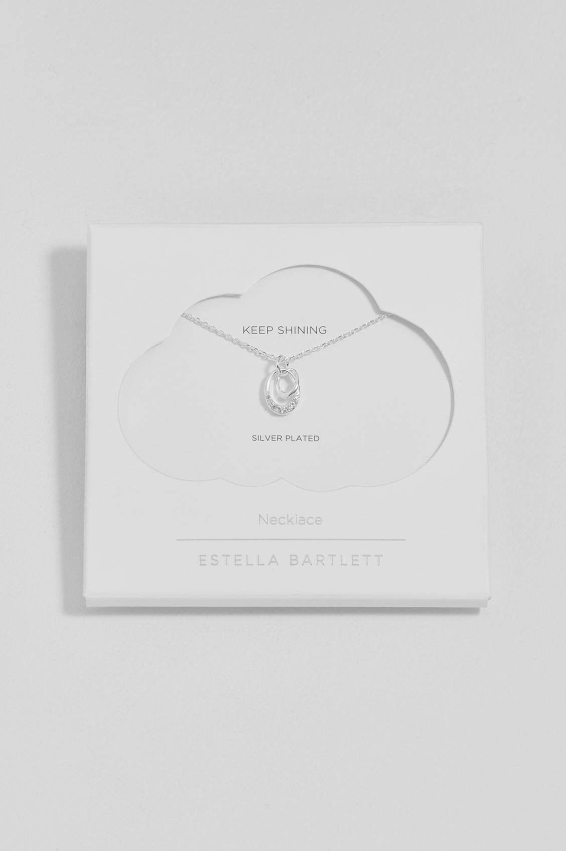 Interlinked CZ Ovals Necklace