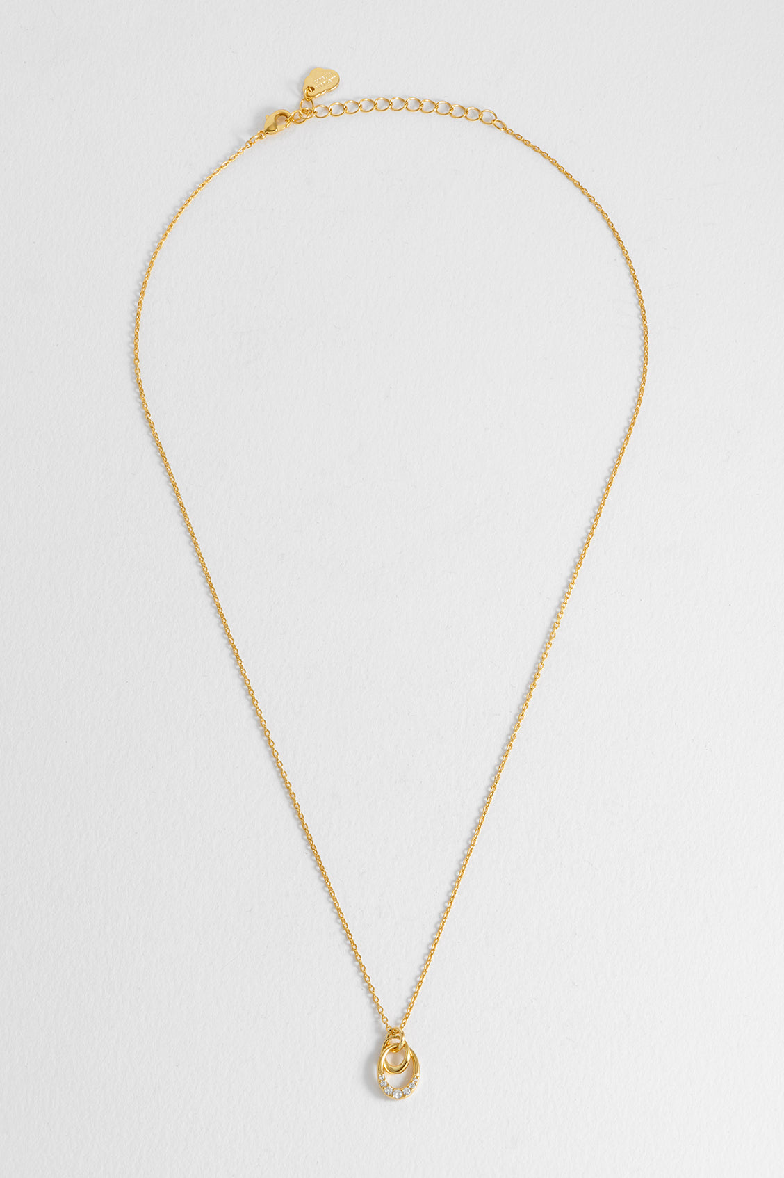 Interlinked CZ Ovals Necklace
