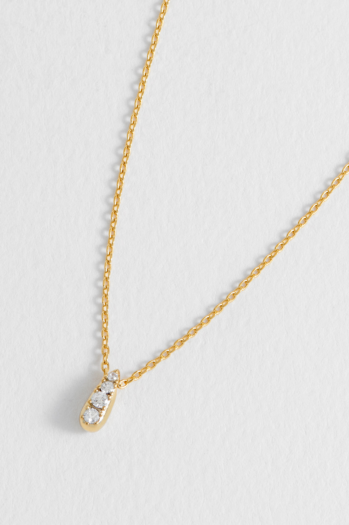 CZ Teardrop Necklace