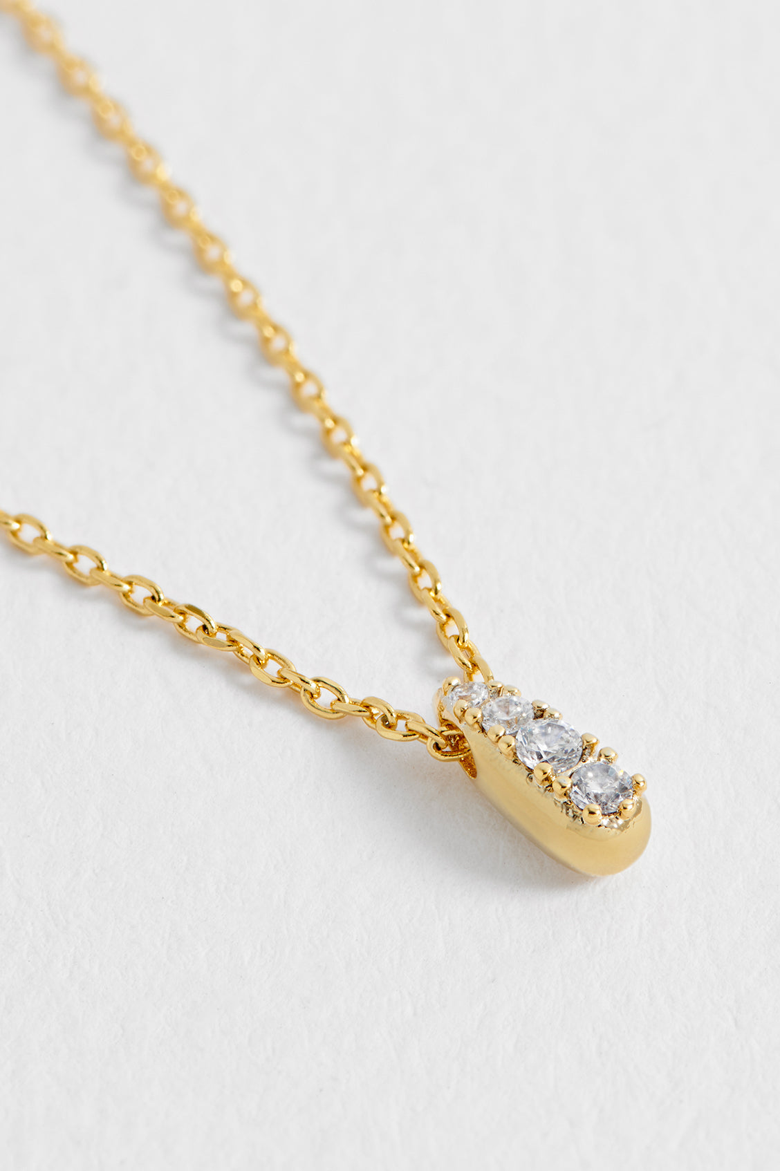 CZ Teardrop Necklace