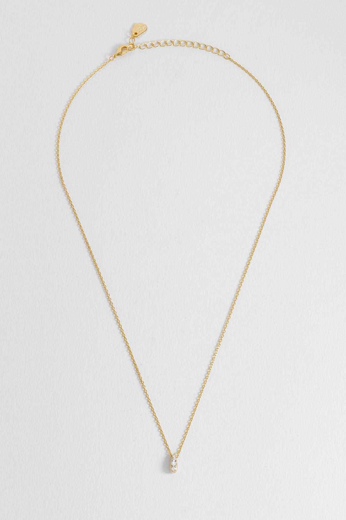 CZ Teardrop Necklace