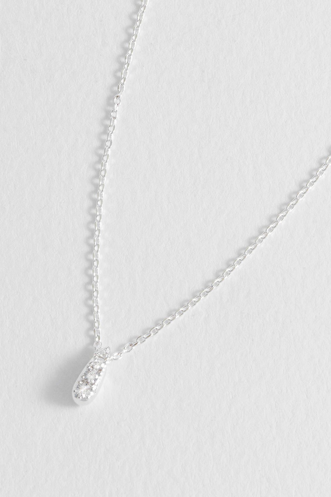 CZ Teardrop Necklace