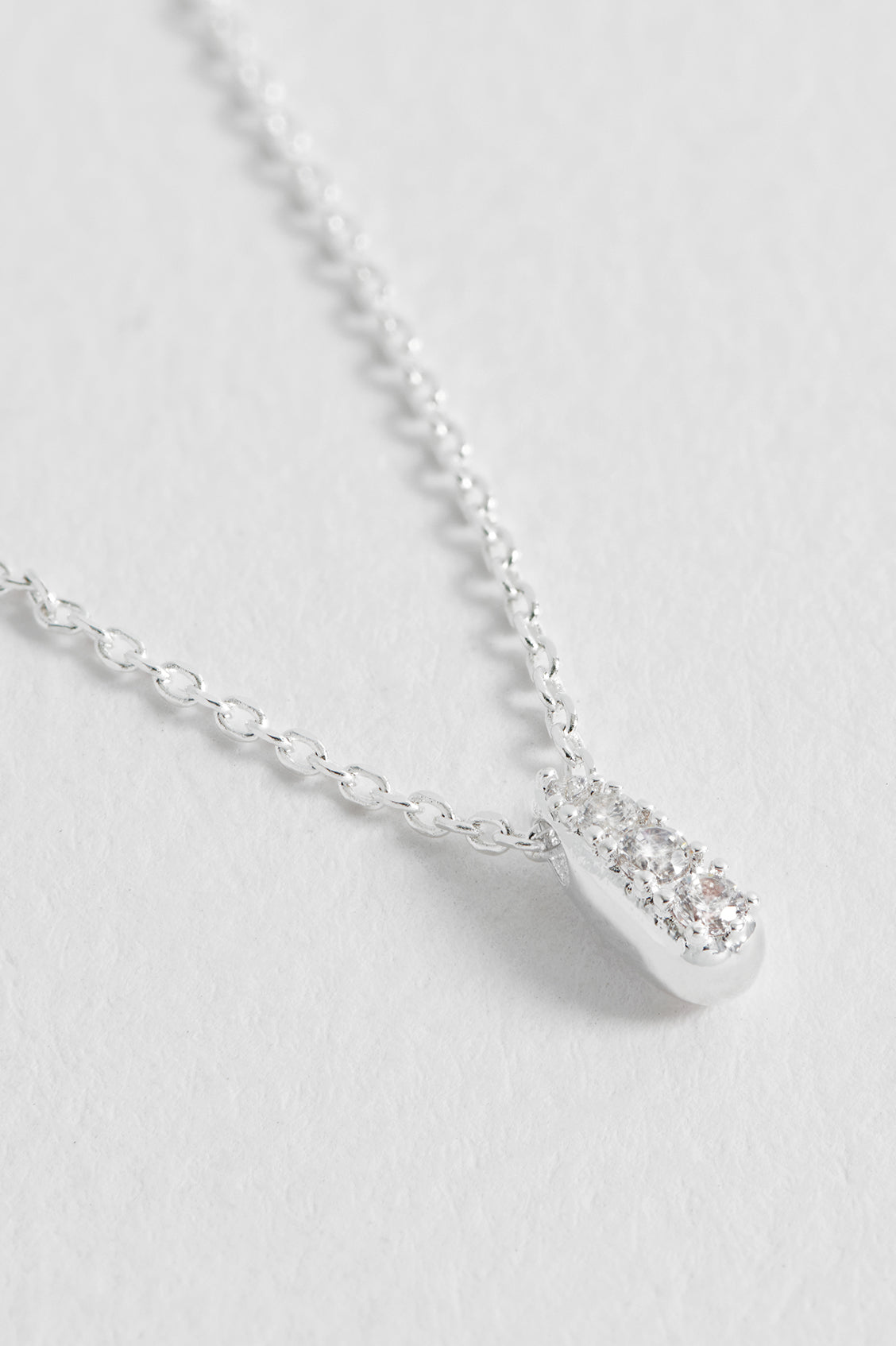 CZ Teardrop Necklace