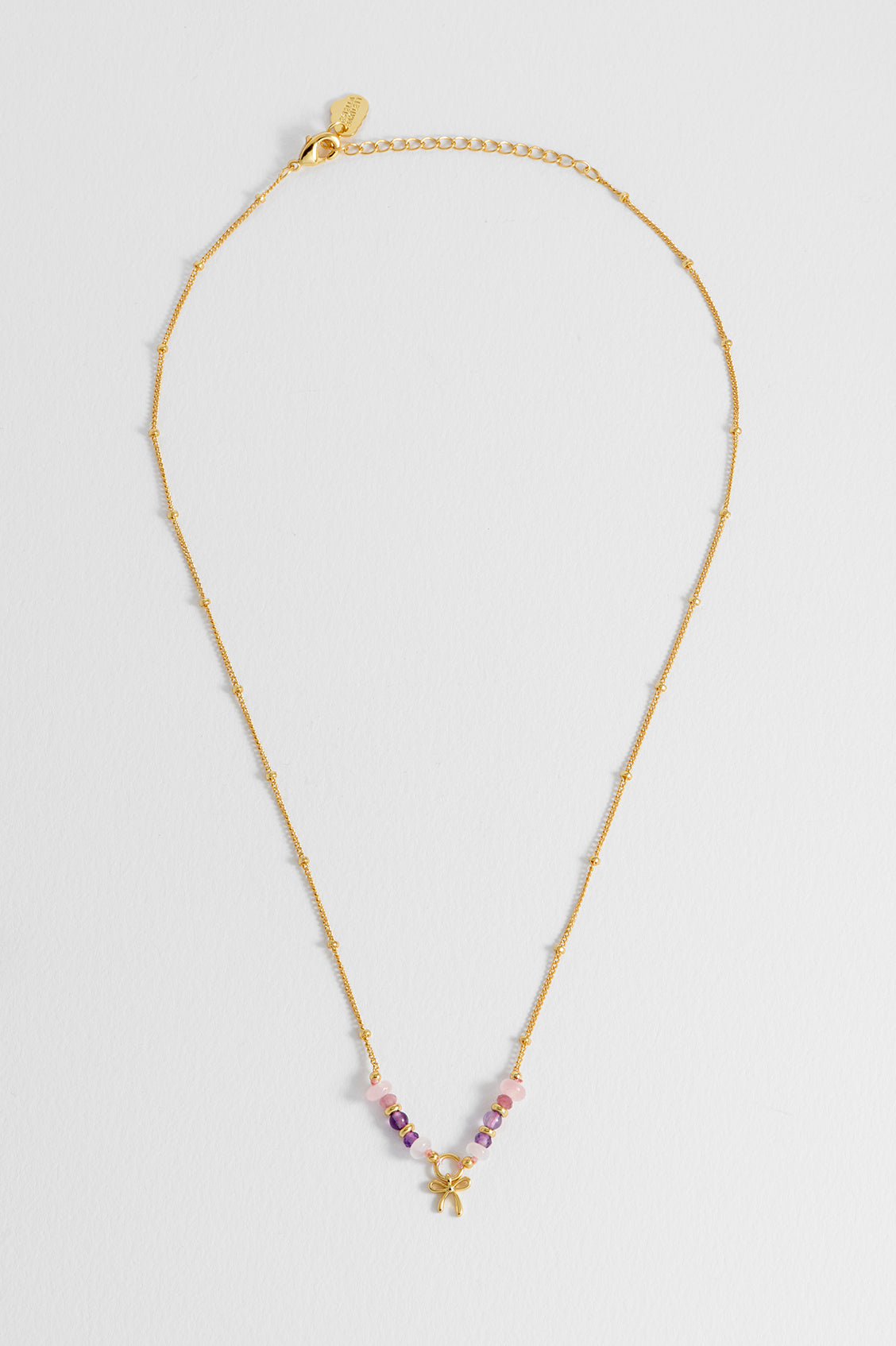 Bow Beaded Necklace
