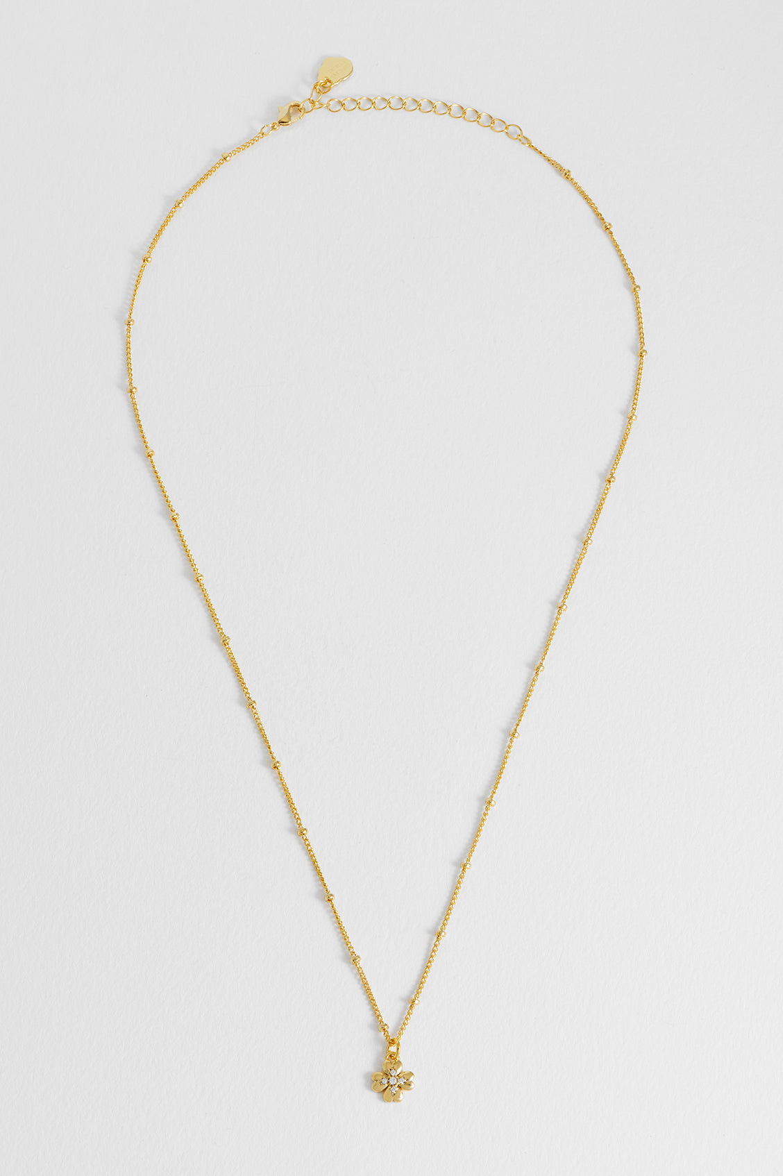 CZ Four-Leaf Clover Necklace