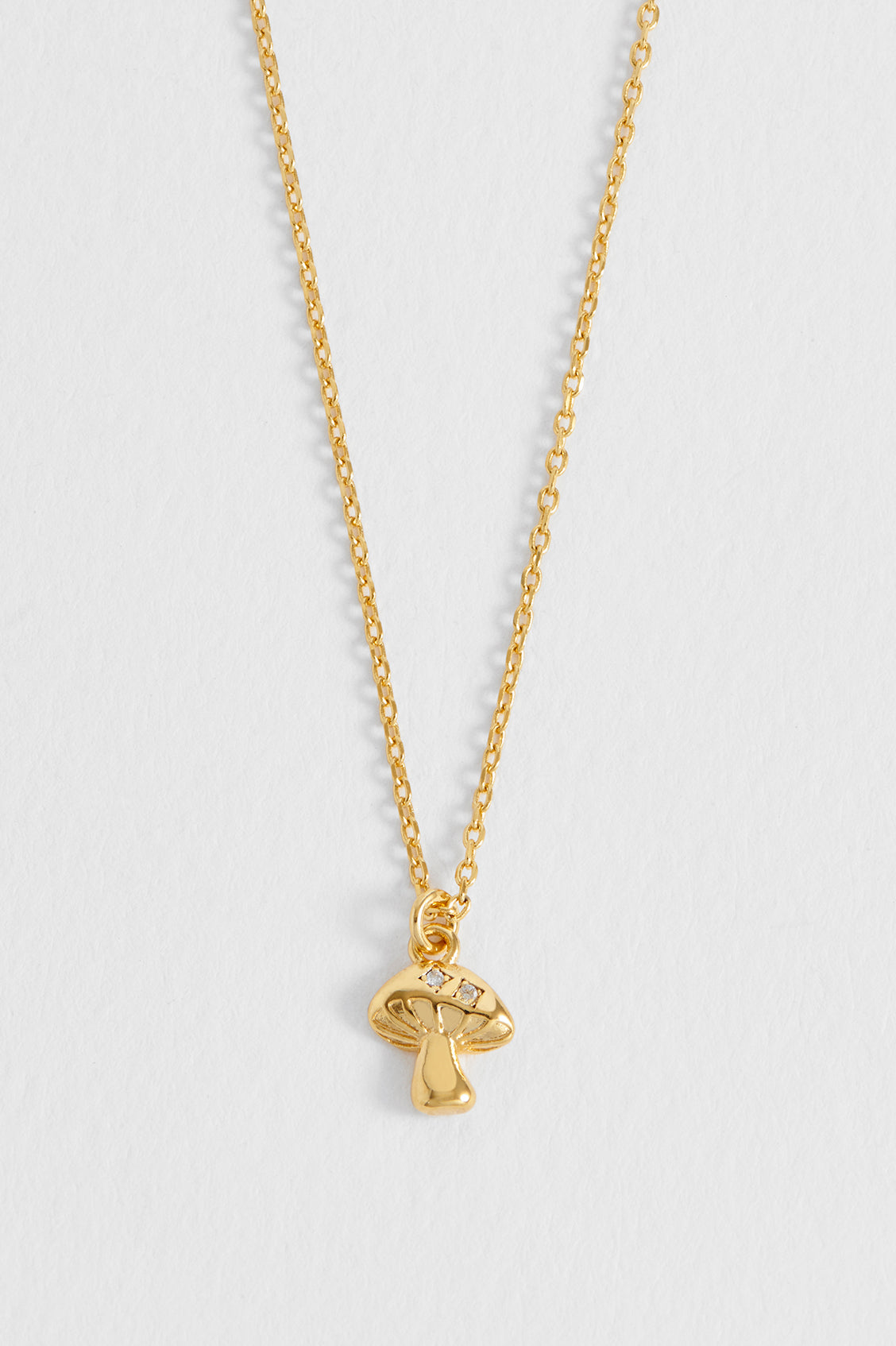 CZ Mushroom Necklace