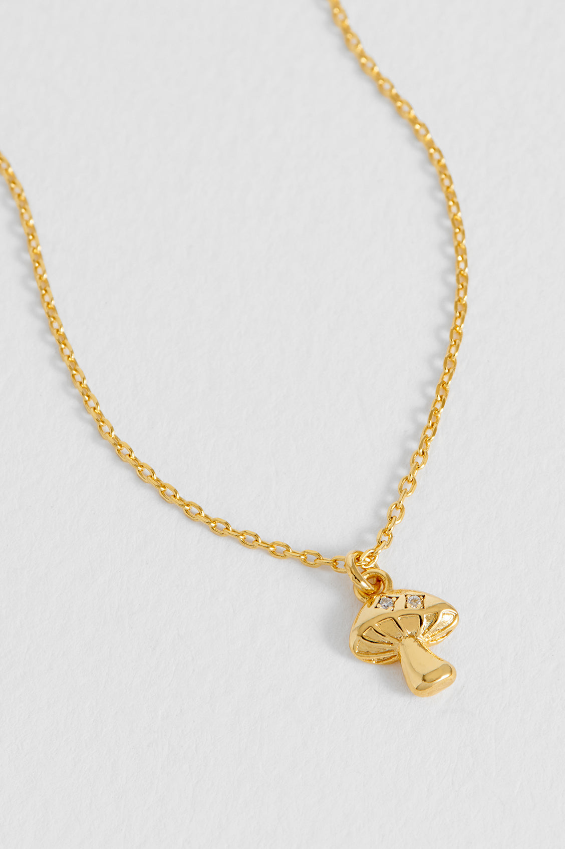 CZ Mushroom Necklace