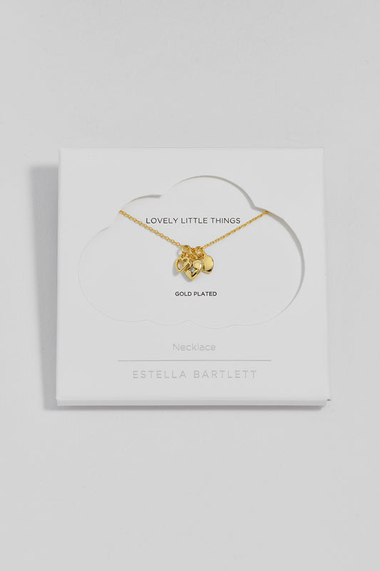 Triple Heart Charm Necklace