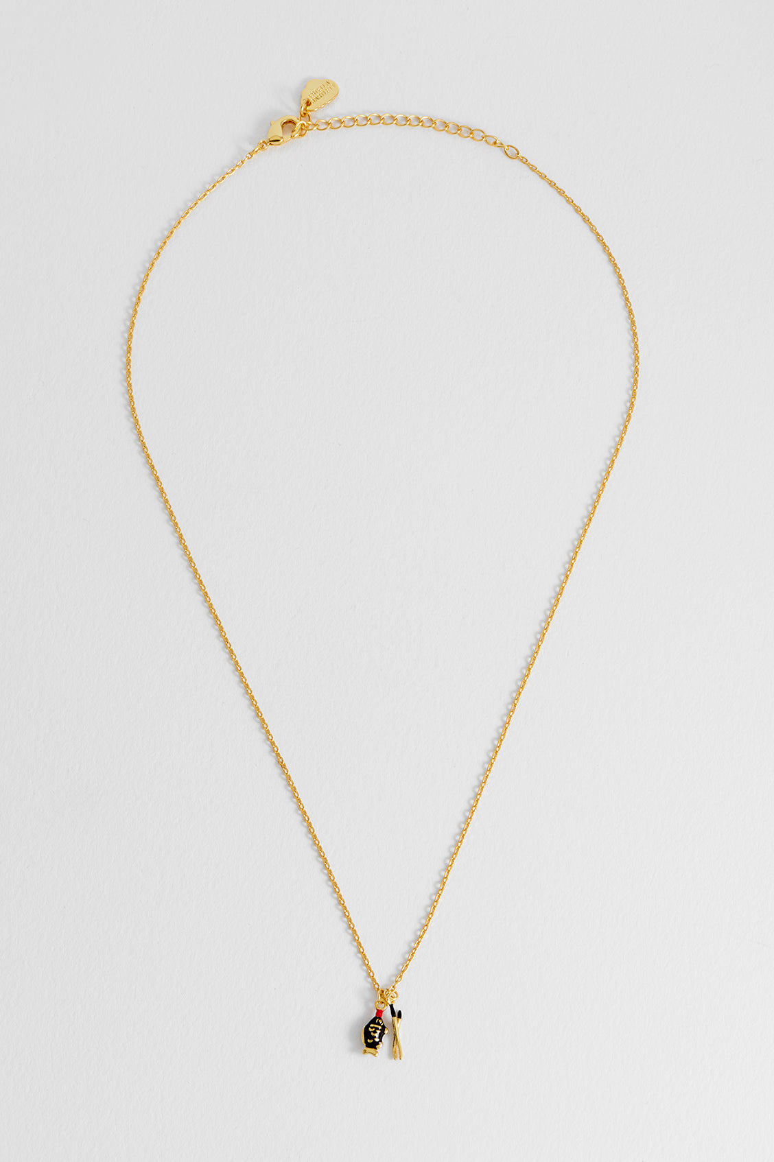 Soy Sauce and Chopstick Charm Necklace
