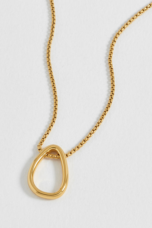 Open Abstract Drop Necklace