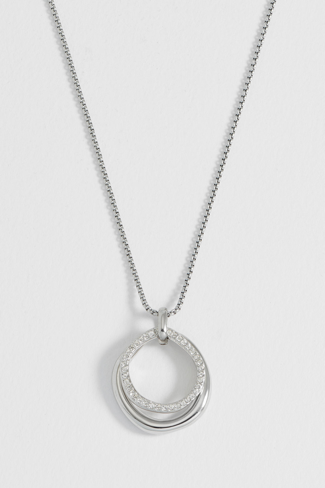 Molten Ring and Pave Necklace